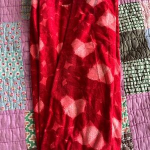 Red Patterned Scarf